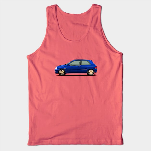 Renualt Clio Williams side profile Tank Top by RJW Autographics